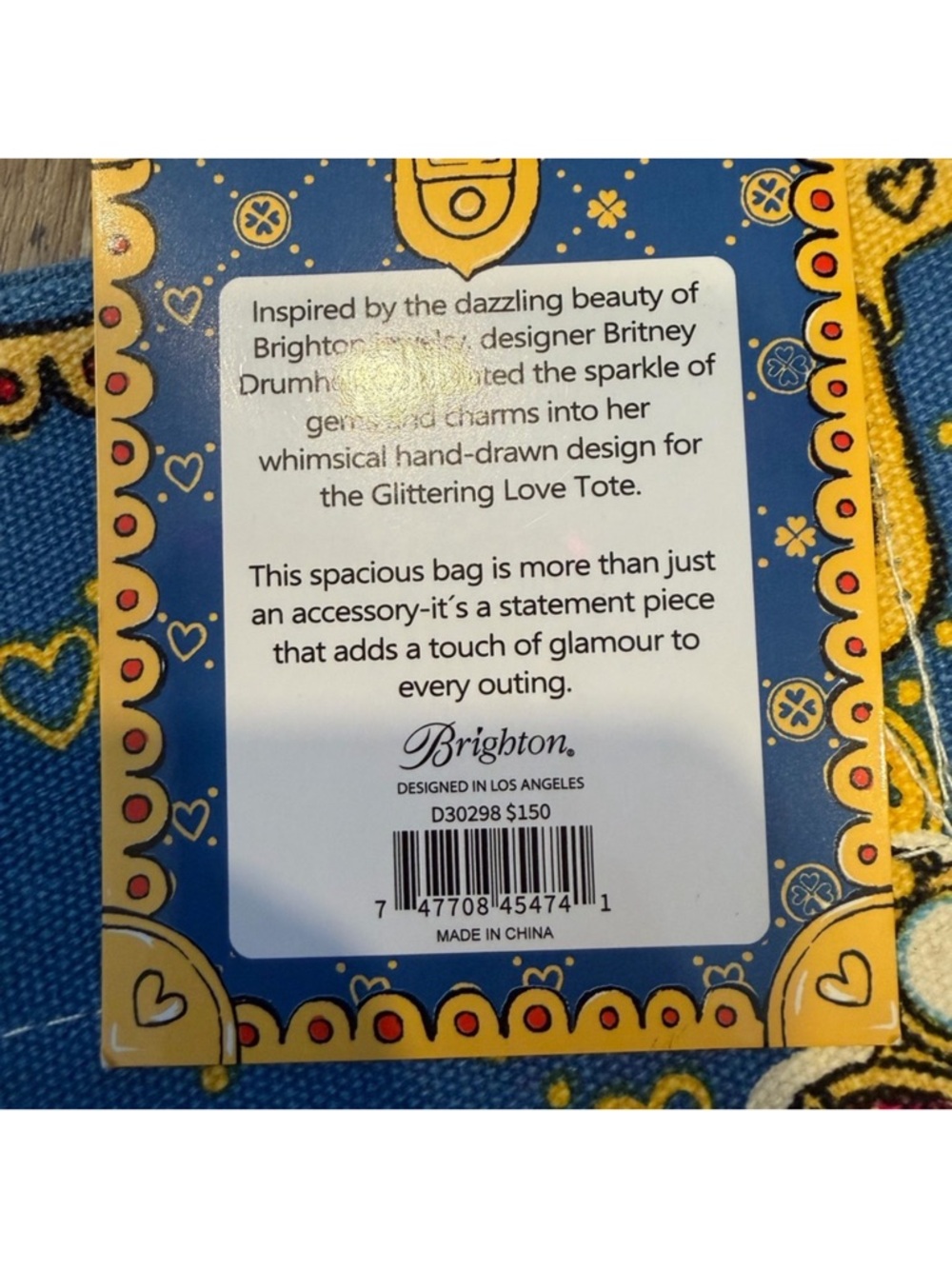 Brighton Glittering Love Tote NWT - Picture 5 of 7
